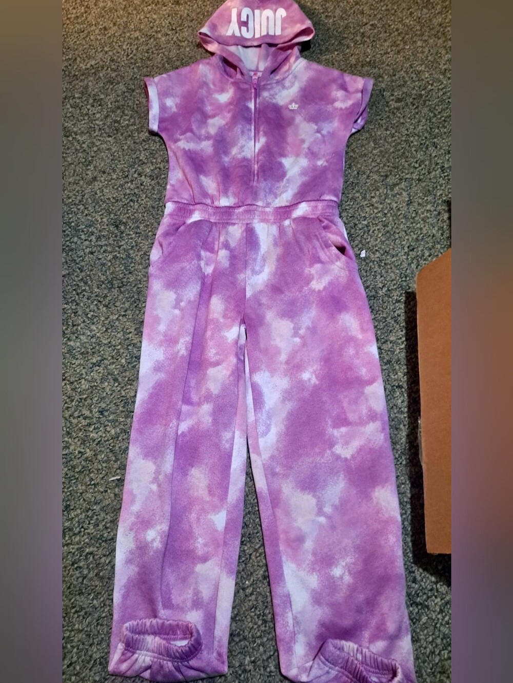 Tie-Dye Pink Purple Women’s Jumpsuit Pants